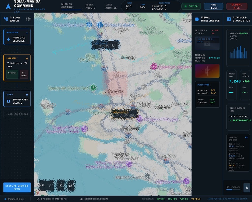 Command dashboard and visual intelligence